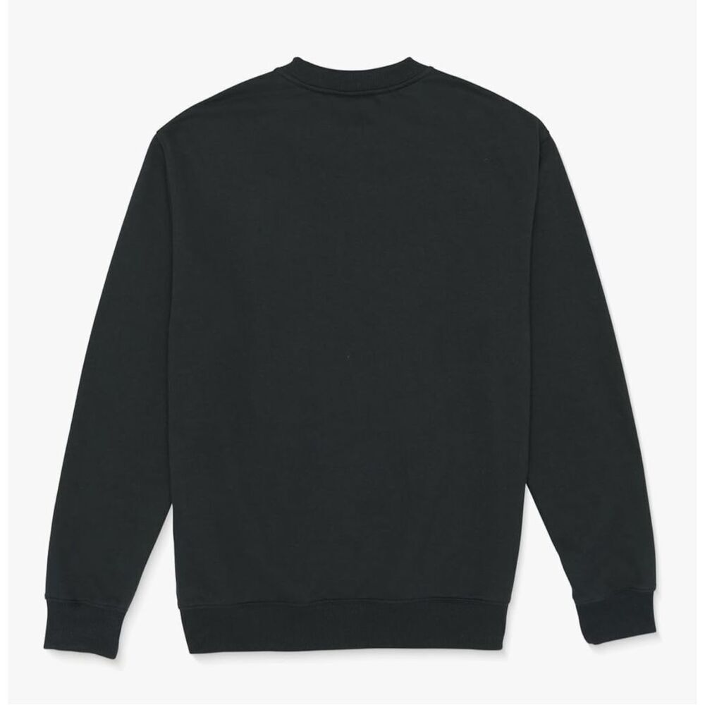 Volcom NWT Cement Crew Sweatshirt Washed Black Heather - Picture 3 of 4